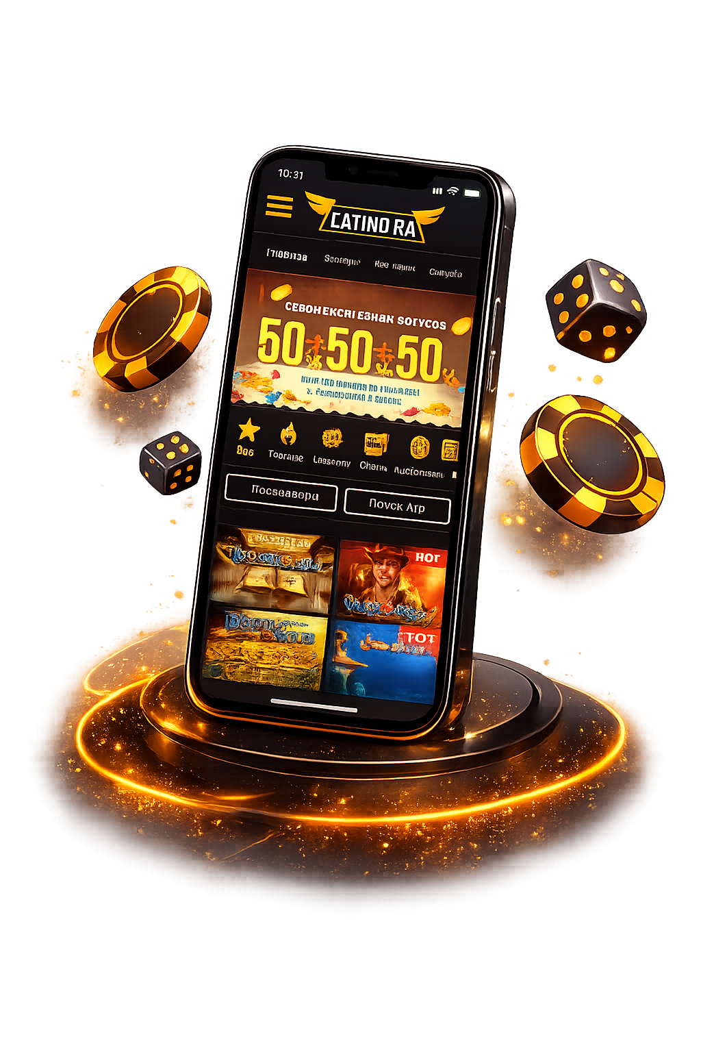Casino RA — мобильная версия онлайн казино РА